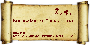 Keresztessy Augusztina névjegykártya